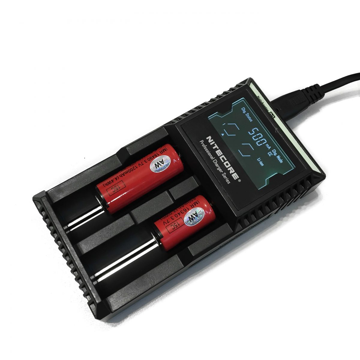 nitecore-d2-akku-ladeger-t-2-schacht-li-ion-ni-mh-lcd-charger image 1
