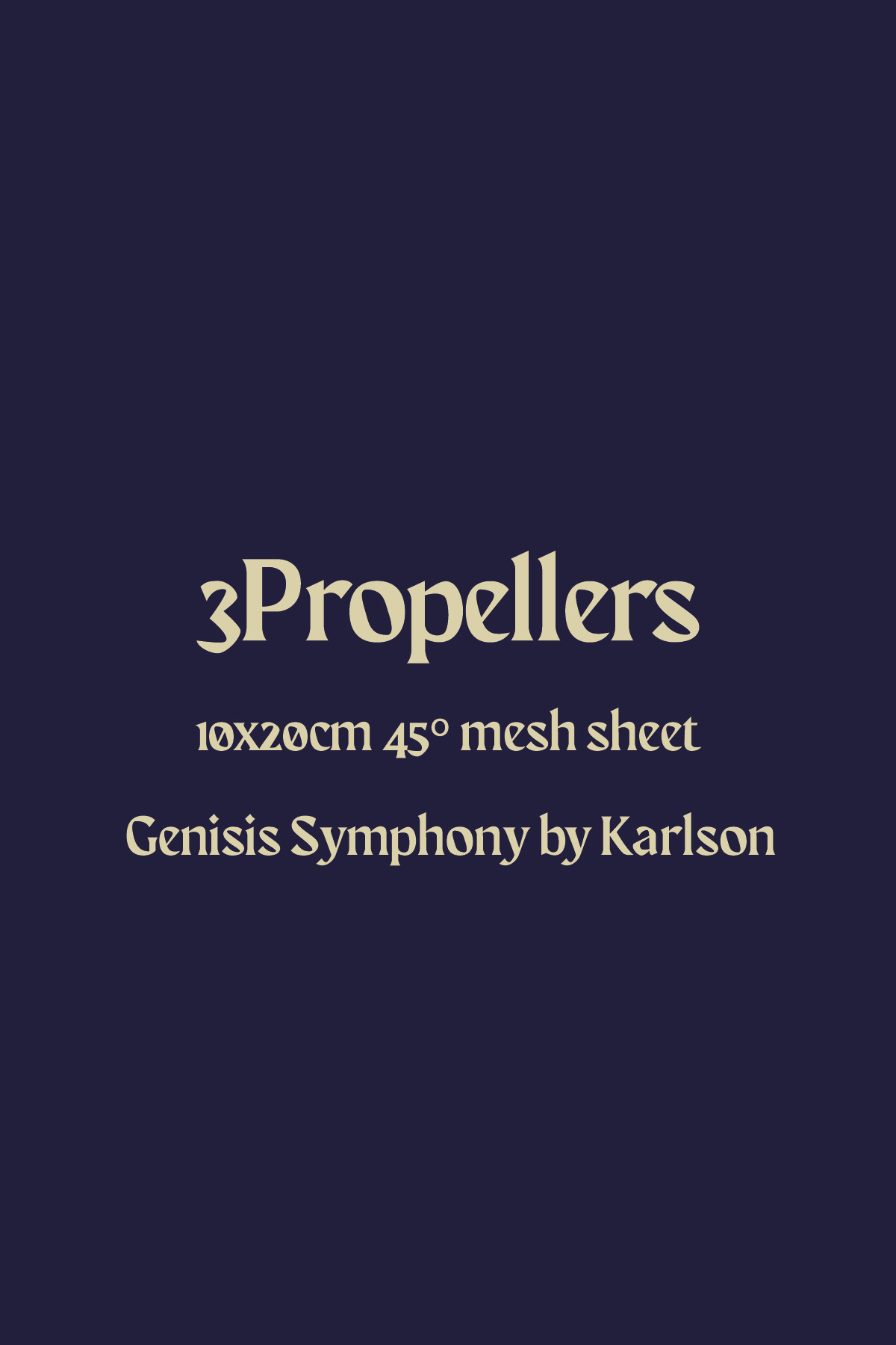karlson-3propellers-mesh-gewebe-ersatzmesh-mtl image 1