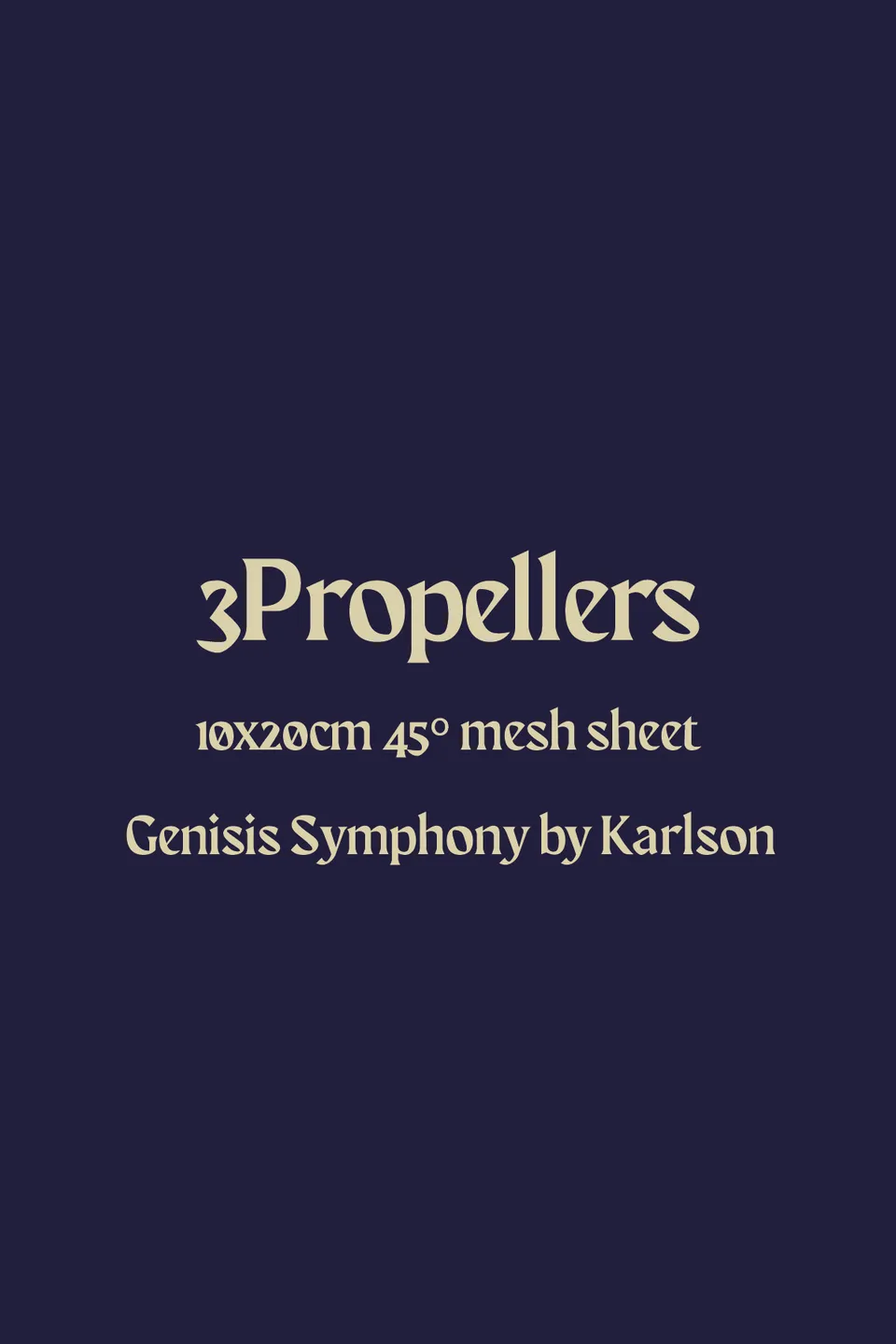 karlson-3propellers-mesh-gewebe-ersatzmesh-mtl image 1